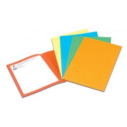 Cf.50 cartelle Bristol semplici 270gr gialle