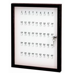 Bacheca portachiavi 45 posti 30x45cm con serratura