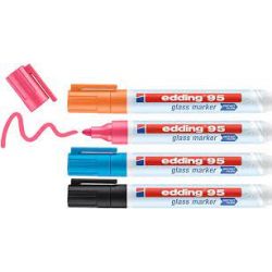 PENNARELLO LAVAGNE VETRO EDDING 95 CF.10 COL.ASS.