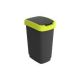 Bidone Rotho Twist 25lt 33x25x48cm nero/lime