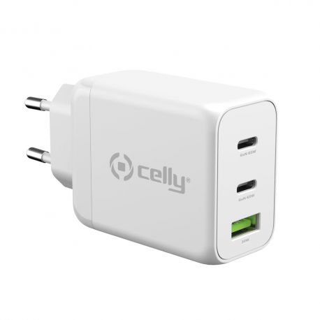 Caricabatterie Celly muro 2 USB-C + USB-A