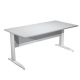 Scrivania FREE 140x80cm f.gr.allum. GRIGIO