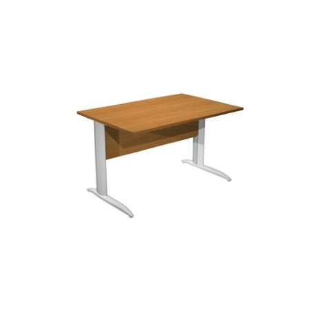 Scrivania FREE 160x80cm f.gr.allum. NOCE CHIARO