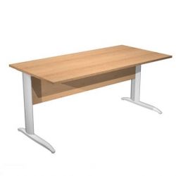 Scrivania FREE 160x80cm f.gr.allum. FAGGIO