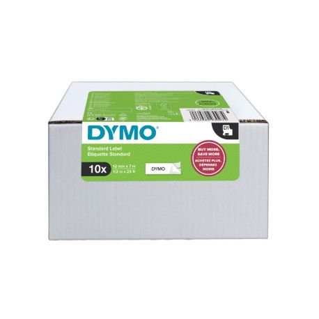 Cf. 10 nastri Dymo S0720530 12mm X 7mt nero bianco