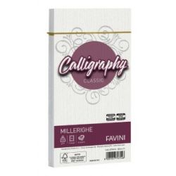Buste Favini Millerighe 11x22/100 cf.25pz bianco