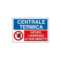 Cartello alluminio 30x20 CENTRALE TERMICA 3562