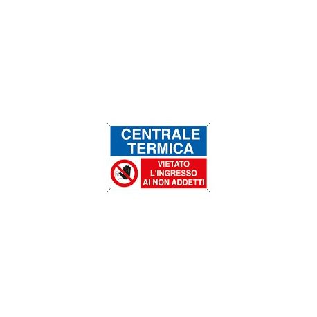 Cartello alluminio 30x20 CENTRALE TERMICA 3562