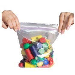 Sacchetti pl. 12x17 con chius. 100pz