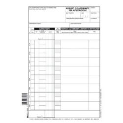 Blocco 50 schede prelievo carburante 21x15 Edipro