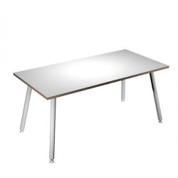 SCRIVANIA 160X80XH74,4CM BI/ BI SKINNY METAL