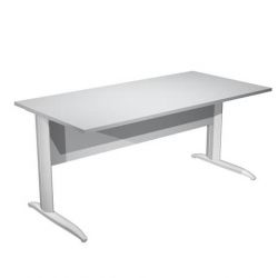 Scrivania FREE 160x80cm f.gr.allum. GRIGIO