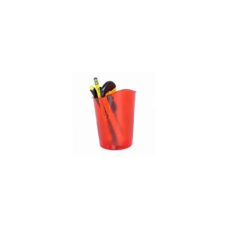 Portapenne Leonardi G2D rosso traslucido