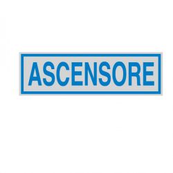 Etich.indicaz. interni mm165x50 ASCENSORE