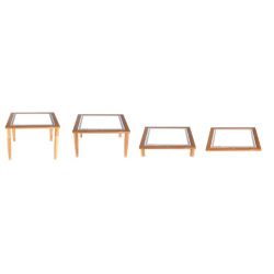 TAVOLO LUMINOSO 4 ALTEZZE CM. 60X60X2/12/30/42h