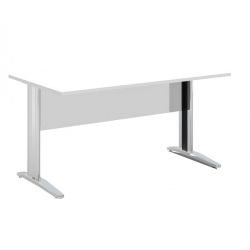 Scrivania FREE 160x80cm f.metallo bianco