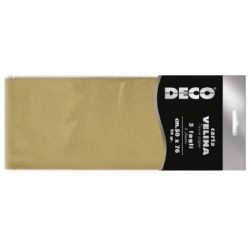CARTA VELINA METALLIZZATA CM.50X76 FG.5 ARGENTO