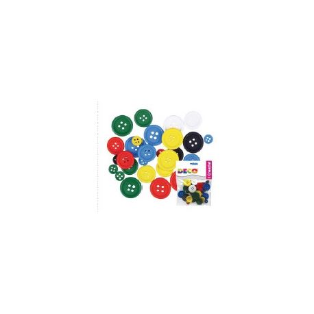 BOTTONI DA INFILARE MM.25 COLORE CLASSICI PZ.30