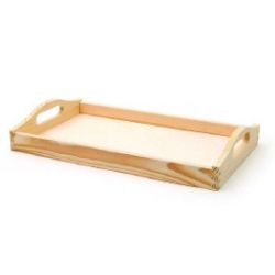 LEGNO DA DECORARE VASSOIO CM. 39,5X24X2,5