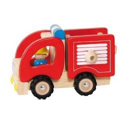 CAMION POMPIERI IN LEGNO