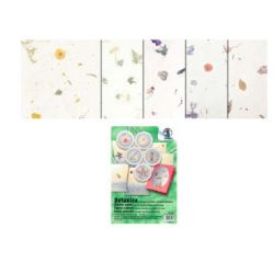 FOGLI LEGGERI 35GR 23X33 CON PETALI DI FIORE 5FG