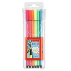 STABILO PEN 68 ASTUCCIO 6 COLORI NEON MM.01