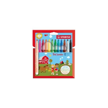PENNARELLO STABILO TRIO JUMBO PZ.12