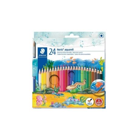 MATITE ACQUERELLABILI STAEDTLER CART 24PZ +1PENN.