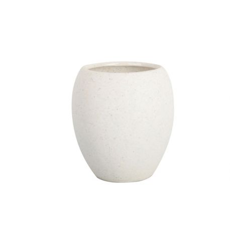 BICCHIERE PORTA SPAZZOLINI BIANCO LINEA STONE