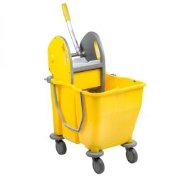 CARRELLO DOPPIA VASCA 15+15LT CON PRESSA PRESSDUO