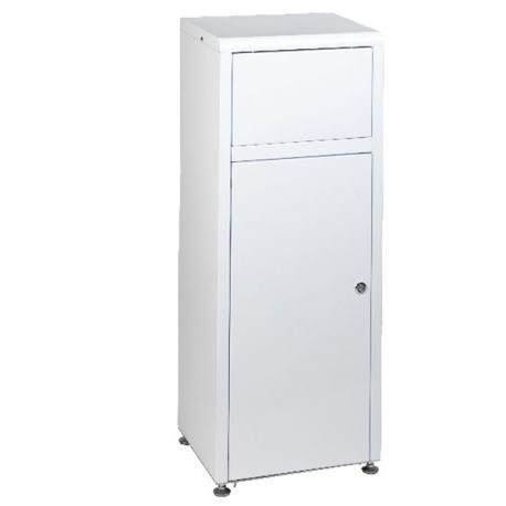 Contenitore MINI MEC metallo bianco 50lt basculante