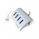Multipresa scrivania 4 bipasso + 2 shuko + 2 USB con interruttore