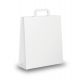 Shoppers neutre Kraft 18x8x24 25pz bianche piattina