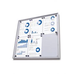 Bacheca anta battente interni 12xA4 93x96cm verticale STL