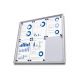 Bacheca anta battente interni 6xA4 71x66cm orizzontale STL