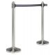 1 COLONNINA CROMATA NASTRO GRIGIO 210CM SECURIT