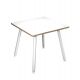SCRIVANIA 80X80XH74,4CM BI/ BI SKINNY METAL