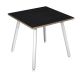 SCRIVANIA 80X80XH74,4CM BI/ NERO V. SKINNY METAL