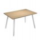 SCRIVANIA 120X80XH74,4CM BI/ ROV. SKINNY METAL