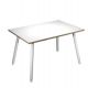 SCRIVANIA 120X80XH74,4CM BI/ BI SKINNY METAL