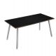 SCRIVANIA 140X80XH74,4CM BI/ NERO V. SKINNY METAL