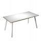 SCRIVANIA 160X80XH74,4CM BI/ BI SKINNY METAL