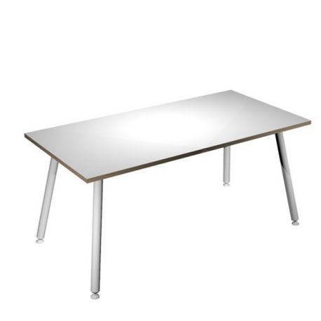 SCRIVANIA 180X80XH74,4CM BI/ BI SKINNY METAL