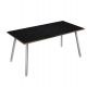 SCRIVANIA 180X80XH74,4CM BI/ NERO V. SKINNY METAL