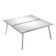 SCRIVANIA 2 POSTAZ. 120X166CM BI/ BI SKINNY METAL
