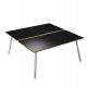 SCRIV. 2 POSTAZ. 180X166CM BI/NERO V. SKINNY METAL
