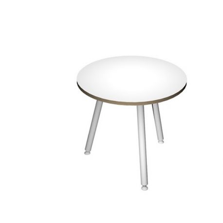 TAVOLO RIUNIONE TONDO D.80CM BI/BI SKINNY METAL