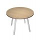 TAVOLO RIUNIONE TONDO D.100CM BI/ROV. SKINNY METAL
