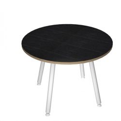 TAVOLO RIUNIONE TONDO D.100CM BI/NE V. SKINNY META