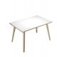 SCRIVANIA 120X80XH74,4CM ROVERE/BIANCO WOODY